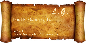Ludik Gabriella névjegykártya